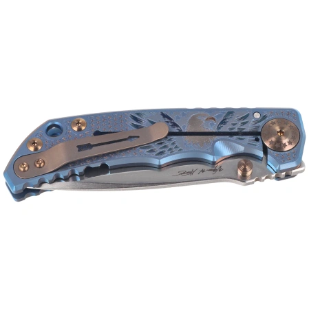 Spartan Blades Harsey Folder ''Uncle Sam'' Titanium, Stonewashed MagnaCut by William W. Harsey (SF5USAM)