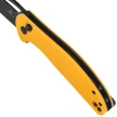 Bestechman Whalefin Knife Yellow G10, Black PVD D2 (BMK18E)