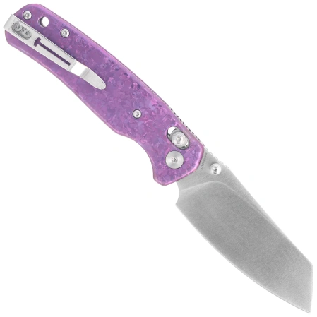 Nóż składany Bestechman Cicada's Wing Purple Crystallized Titanium, Satin Magnacut (BMK06O)