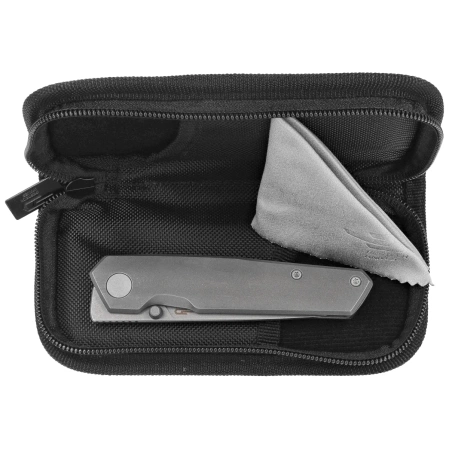 Nóż składany Bestech VK-Kuze Dark Grey Titanium, Dark Bead Blast / Stonewashed MagnaCut by Vulpex Knives (BT2504B)