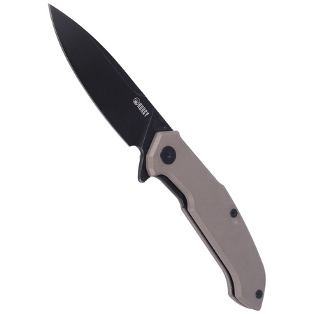 Kubey Knife Victory Tan G10, Darkwash AUS-10 (KU219C)