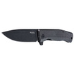 LionSteel Myto Knife Old Black Titanium, PVD Stonewashed M390 by Molletta (MT01B BW)