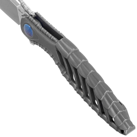 Nóż składany Rike Knife RK-Thor6-M-P Gray Titanium, Satin M390