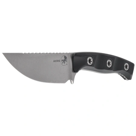Microtech Akris S/E Knife Black G10, Stonewashed by Tony Marfione (95-10BK-1)