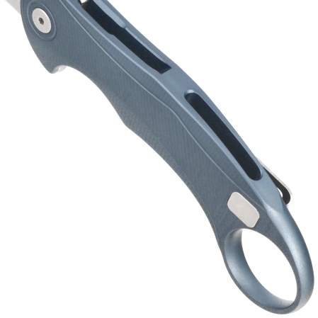 LionSteel L.E.One Mid Karambit Knife Ice Blue Aluminium, Stonewashed M390 by Emerson Design (LE2 A IS)