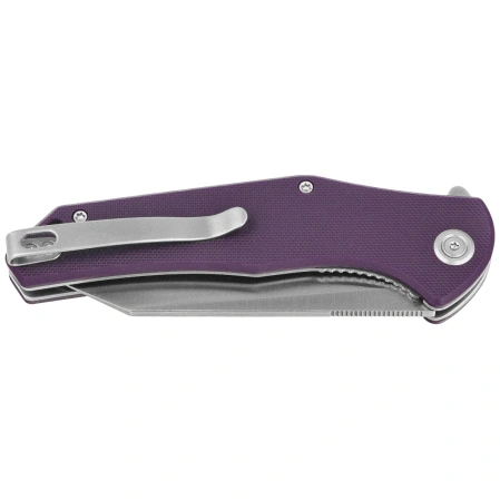 Kubey Flash Knife Purple G10, Satin San Mai M2 (KU158P)