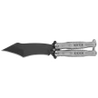 Martinez Albainox Balisong Knife Gray Steel, Black 3Cr13Mov (02285)