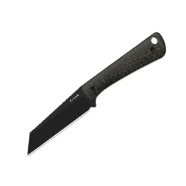 Kizer MiCrow Knife Black Micarta, Black PVD AEB-L by Scott Halpern (1139A1)