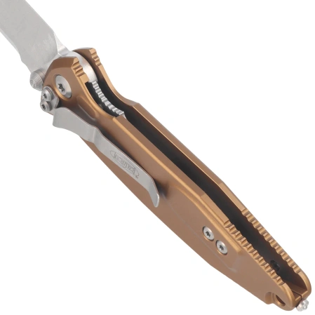 Nóż składany Microtech Socom Elite S/E-M Tan Aluminum, Stonewashed M390MK by Tony Marfione (160-10TA)