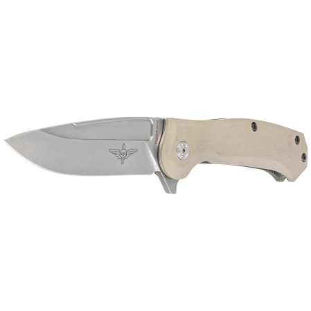 Maserin Police 680/G10CY Knife Coyote G10, Stonewashed N690 by Nicolai Lilin