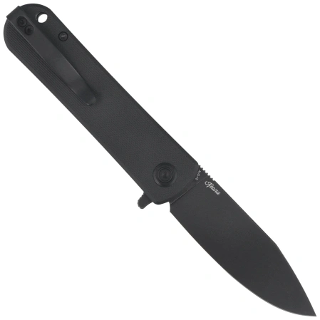 Kubey NEO Knife Black G10, Blackwashed AUS-10 by Keanu Alfaro (KU371B)