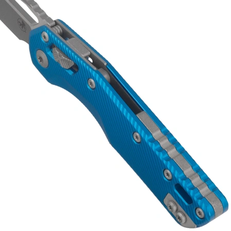 Microtech MSI Ram-Lok S/E Knife Fluted Blue Aluminium, Apocalyptic M390MK by Tony Marfione (210-10APFLBL)