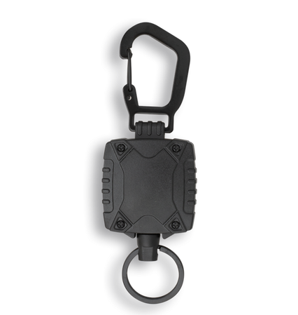 Retraktor Barbaric z klipsem Green ABS, Metal Carabiner, 75cm (16246-VE)