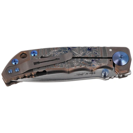 Nóż składany Spartan Blades Harsey Folder ''Dragon'' Bronze Titanium, Stonewashed MagnaCut by William W. Harsey (SF5Dragon)