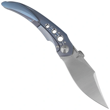 Bestech Razon Knife Blue Titanium, Satin MagnaCut by Kombou (BT2406A)