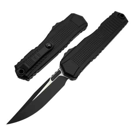 Nóż automatyczny OTF Microtech Glock G19K S/E Black Aluminium, Black M390MK by Tony Marfione (81-1T)