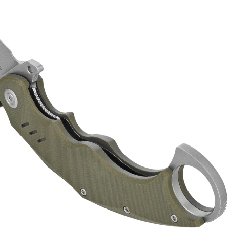 Kubey Wrath Knife Green G10, Beadblasted 14C28N by MUZI Design (KU261B)