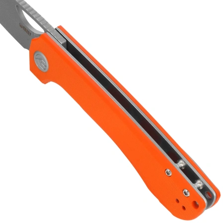 Nóż składany Kubey Elang Orange G10, Beadblasted AUS-10 by Sebastian Irawan (KU365A)