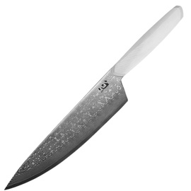 Xin Cutlery XinCore 8.5'' Chef Knife White G10, Damascus VG10 by Ostap Hel