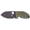 BlackFox Puffy Knife OD Green G10, Black Stonewashed 10Cr15CoMov (BF-786 G10OD)