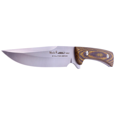 Muela Jabali Brown Micarta, Satin 170mm (JABALI-17G)