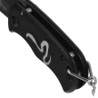 Nóż składany brelok Third Decor Habitat Cobra Black Aluminium, Black 420 (N201C)