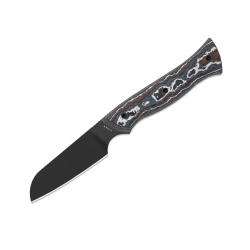 Nóż Kizer Whip Tail Nebula FatCarbon/GITD Spacers, Black CPM-10V by Jordan Scolman (1131A1)