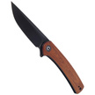 CIVIVI Knife Mini Asticus Cuibourtia Wood, Black Stonewashed 10Cr15CoMoV (C19026B-5)