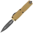 Microtech UTX-85 Gen IV D/E OTF Knife Tan Aluminum, Black M390MK by Tony Marfione (12324-1TA)