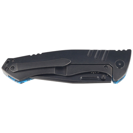 Nóż składany Bestech Keen II Black-Blue G10/Titanium, Black Stonewashed CPM S35VN by Koens Craft (BT2301D)