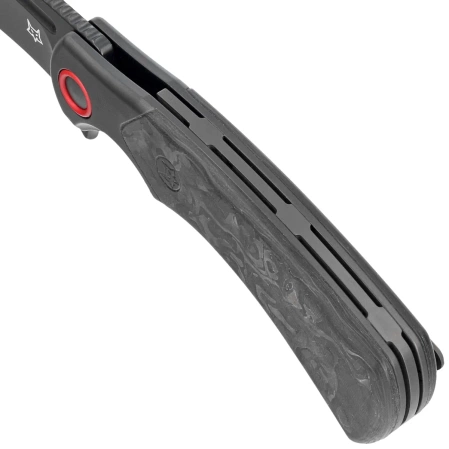 Nóż składany Fox 40th Anniversary Knife Marble Carbon Fiber, Black PVD M390 (FX-F2017 R)