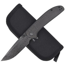 Nóż składany CIVIVI Badlands Vagabond Twill Carbon Fiber, Damascus (C2019DS-1)