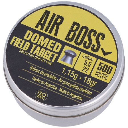 Zestaw 2x Śrut Apolo Air Boss Domed Field Target 5.5 mm, 500 szt. 1.15g/18.0gr (30205)