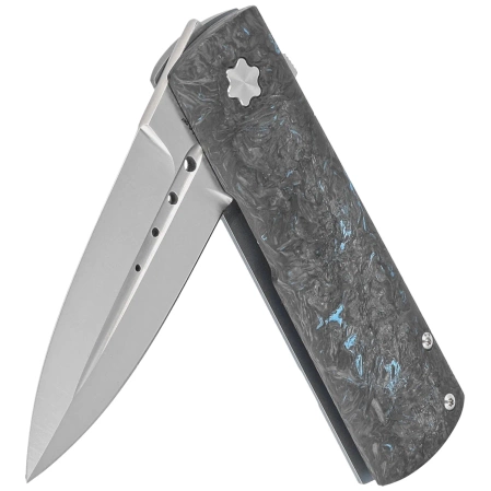 Maserin Daga 372/B Knife Black-Blue Fat Carbon, Satin Elmax by Attilio Morotti