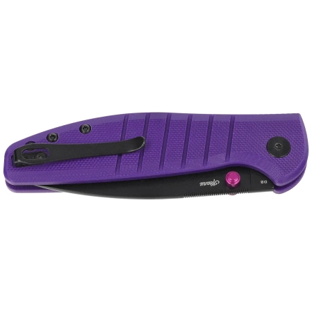 Bestechman Goodboy Jr. Knife Purple G10, Black PVD D2 by Keanu Alfaro (BMK10G)