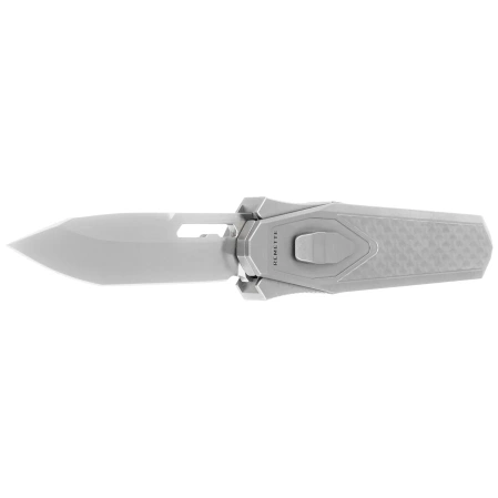 Nóż grawitacyjny Remette Swordfish Titanium / Yellow Green Carbon Fiber, Pearlescent M390 (ZL101B2)
