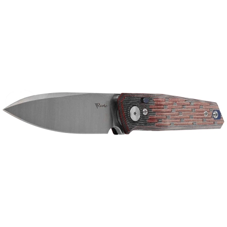 Reate PL-6 Knife Red / Black Micarta, Satin Nitro-V (PL-6 RDBKM SAT)