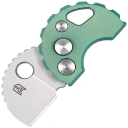 Bestechman Turtle Knife Green Titanium, Bead Blasted 14C28N (BM20D)