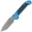 Microtech LUDT Gen III T/E Knife Blue Aluminum, Apocalyptic M390MK by Tony Marfione (1136-10APBL)