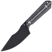 Nóż Kizer Harpoon Black-White Micarta, Black D2 by Maverick Customs (1040A1)