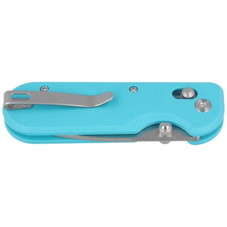 Nóż składany Kubey Bedrock Light Blue G10, Satin D2 (KU505B)