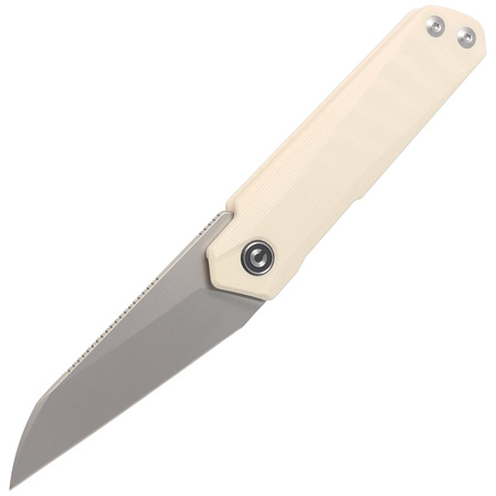 Nóż składany Civivi Ki-V Plus G10 Ivory, Silver Bead Blasted Nitro-V by Ostap Hel (C20005B-2)