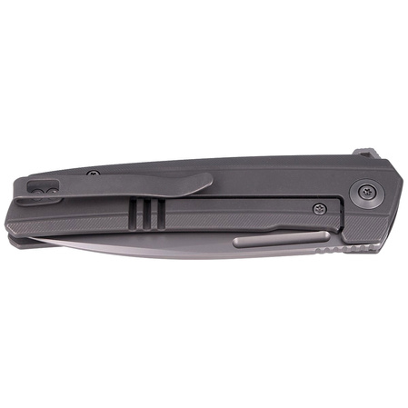WE Knife Speedster Gray Titanium, Silver Bead Blasted CPM 20CV (WE21021B-1)