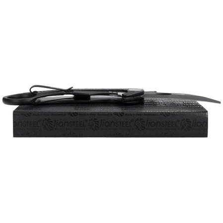 LionSteel L.E.One Knife Black Aluminum, Chemical Black MagnaCut by Emerson Design (LE1 A BB)