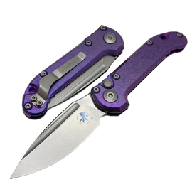 Microtech LUDT Gen III S/E Marfione Select Automatic Knife Purple Titanium, Stonewashed M390MK by Tony Marfione (1135-10MS9)