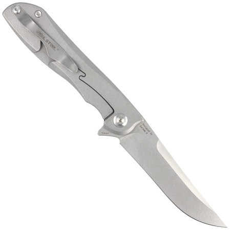 Real Steel Megalodon Revival G10/Carbon Fiber, Stonewashed N690 by Carson Huang (7422)