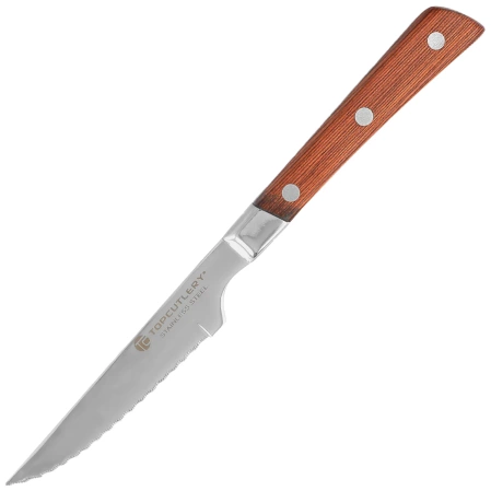 Nóż Top Cutlery Steak Red POM, Brightness 3Cr13Mov (17480)