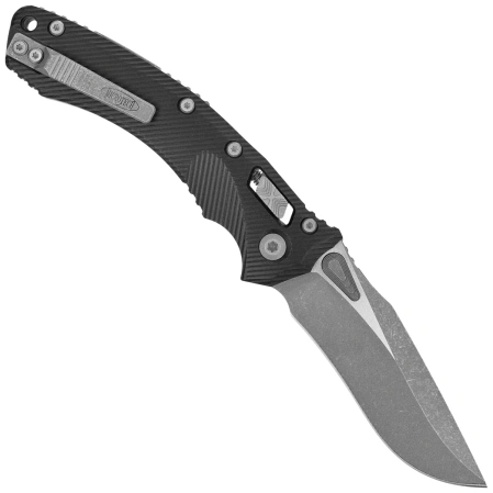 Microtech Amphibian Ram-Lok S/E Knife Black Fluted Aluminum , Apocalyptic M390MK by Tony Marfione (137RL-10APFL)