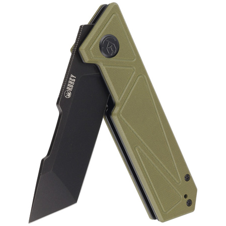 Nóż składany Kubey Avenger Outdoor KU104F Green G10, Blackwashed D2