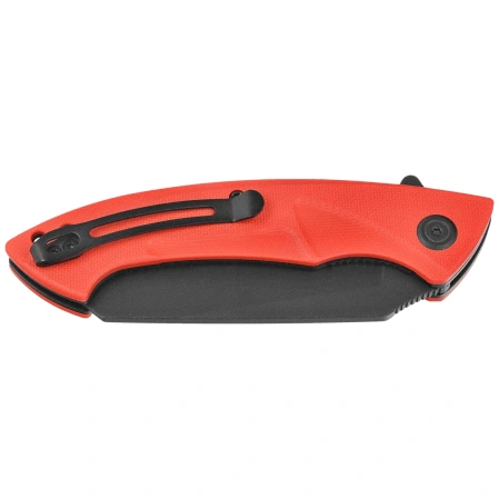 Kubey Anteater Knife Red G10, Blackwashed 14C28N (KU212F)